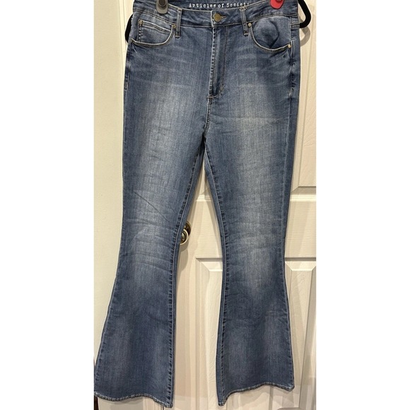 Articles Of Society Denim - Articles Of Society Faith Flare Jeans, Women Size 29 Light Wash Boot Cut Y2K